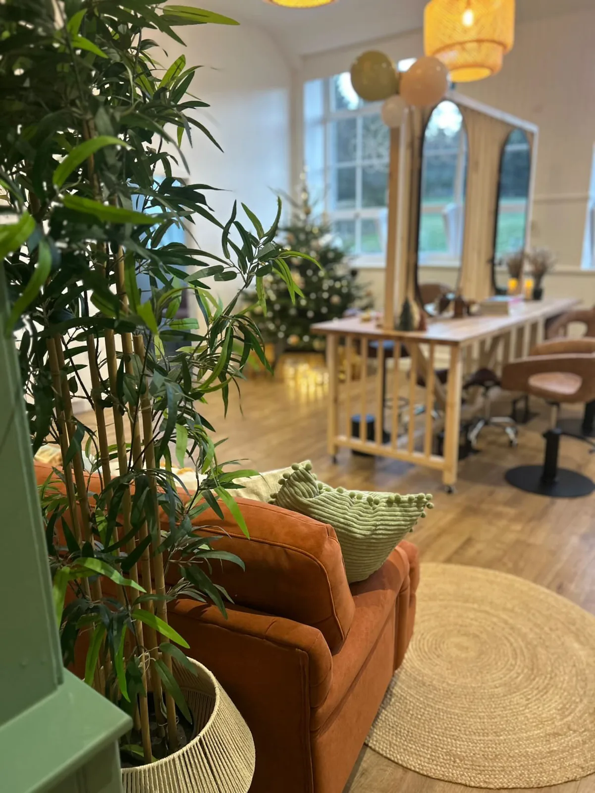 The welcoming sofa area inside Artemisia
